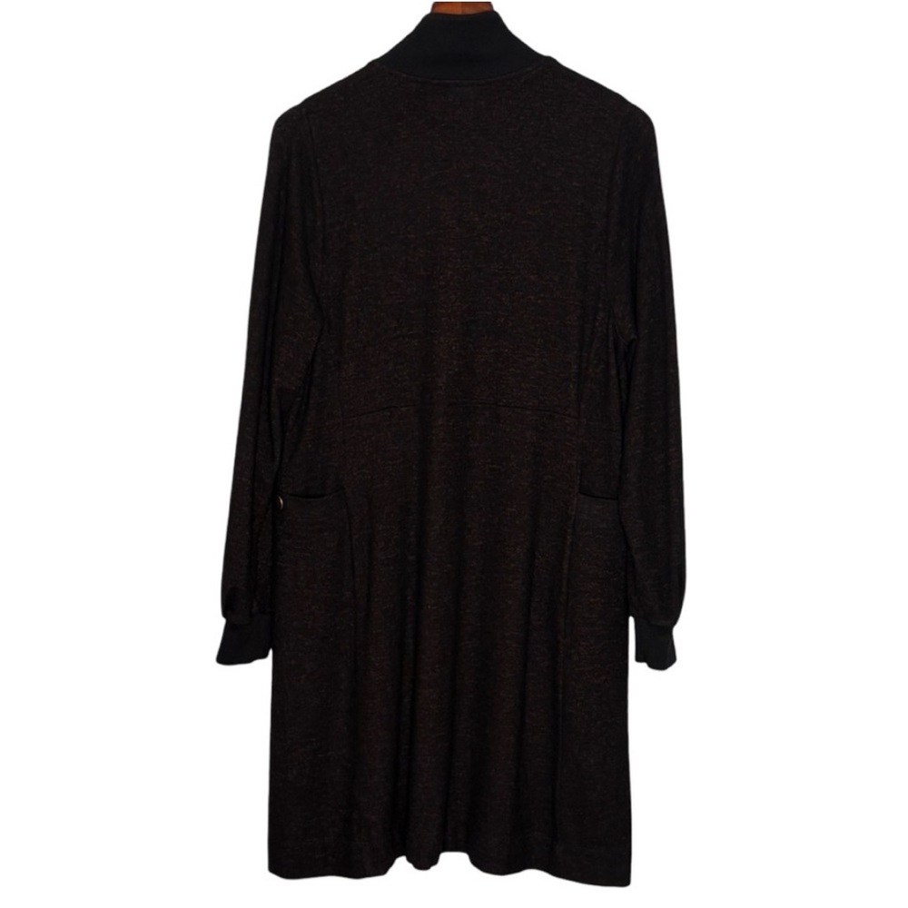 CABI NEW brush knit cuddle dress. 1/4 zip. Medium - Picture 3 of 13